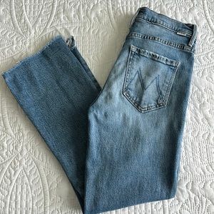 Mother The Insider Crop Step Fray Jeans